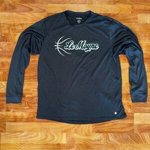 Le Moyne College Basketball Long Sleeve T Shirt Mens Sz XL Gray Eastbay Dolphins